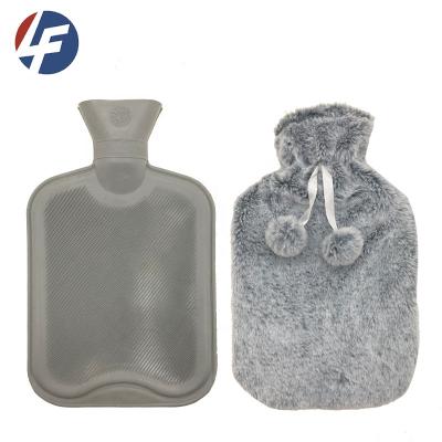 China Rubber Hand Hot Or Cold Premium Classic Hot Water Bottle With Soft Fleece Cover for sale