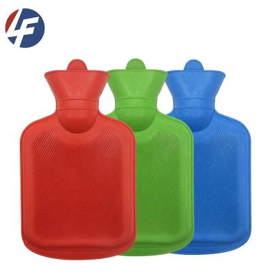 China Cheapest Hand Warmer Water Bottle Natural Rubber Big Hot Hot Water Bag With Soft Cover for sale