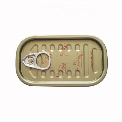 China Rectangle F304 Non-Refillable Tinplate Easy Open End For Luncheon Meat for sale