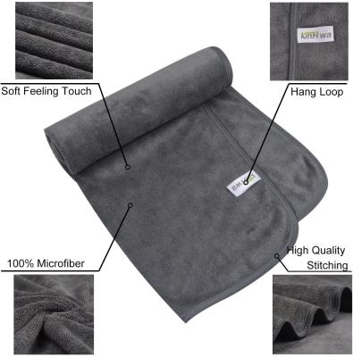 China Luxury QUICK DRY Microfiber Luxury Hand Towel Reusable For Bathroom for sale