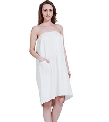 China New Customized Large Size QUICK DRY Elastic Bath Wrap Robe Bath Towel Dress Spa Women Home Hotel Women Elastic Skirt for sale