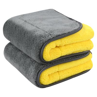 China 1000 GSM QUICK DRY 40 x 60 cm (16 x 24 inch) Thick and Quick Dry Microfiber Car Cleaning Cloth Towel for Auto Detailing for sale