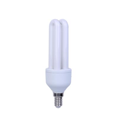 China E14 Bulb 12mm U U Tube 15w 6500k Glass Energy Saving Lamp for sale