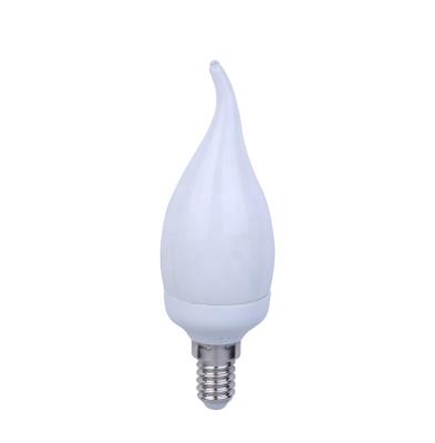 China Mini candles shaped tail light 2700K 6500K lamp 9W 7w e14 cfl bulb energy saving candle for sale