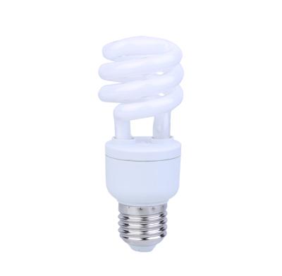 China 120V E27 9mm Mini Spiral Energy Saving T3 Lamp Half Half Spiral for sale