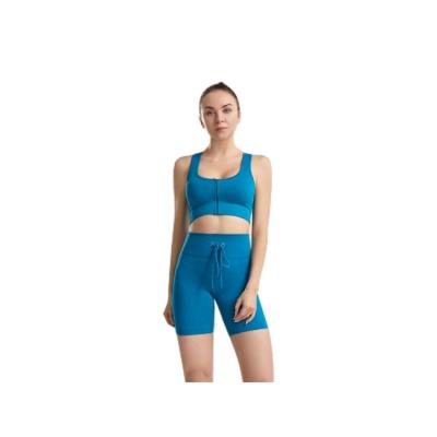 China Best Selling Sexy Breathable Yoga Shorts Women Fashion Yoga Set Sports Set Two Piece Summer for sale