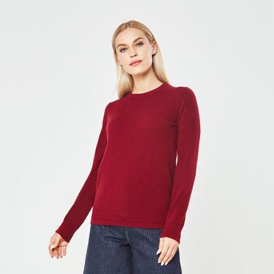 China Guoou Anti-pilling Knitwear Premium Quality Lady Pullover Cashmere Sweater For Women for sale