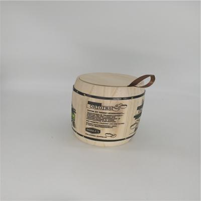 China Japan wholesale handmade vintage candy bucket wooden barrel jar for sale