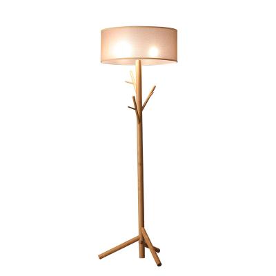 China Modern Design Tripod Tree Branch Lamps Nordic Creative Wooden Corridor Floor Lamp Standing Light for Bedroom Living Room for sale