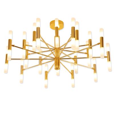 China Designer Modern Decorative Art Deco Suspended Chandelier Light Modern Black Gold Led Ceiling Lamp for Kitchen Living Room Attic Bedroom for sale