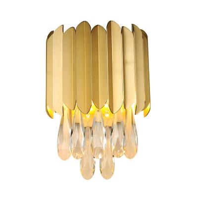 China Modern Nordic Modern Design glass Gold Fancy Led Wall Light Fixtures Wall Lamps Sconce for Home Hotel for sale