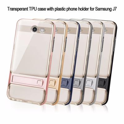 China Soft Phone Holder Case TPU Stand Holder Case For Samsung Galaxy S8,S8 Plus,J5,J7 Prime For iPhone 7 For OPPO R9s Case Cover for sale