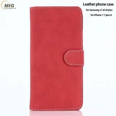 China PU Leather Wallet Case For iPhone X Leather Flip Case Stand Cell Phone Accessories For iPhone8/7 TPU Wallet Cover Case With Card Slots for sale