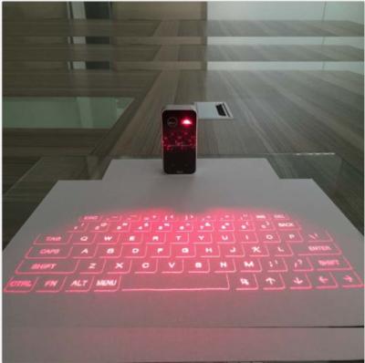 China Portable Touch Bamboo Mouse Keyboard Wireless Fnction Laser Virtual Keyboard For iPhone 7 350 Characters Per Minute Typing Speed for sale