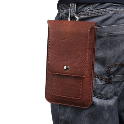 China Universal Tablet Bag Card Slots Smartphone Bag For Cell Phone PU Leather Comping Mobile Accessories For iPhone For Samsung With Connection for sale