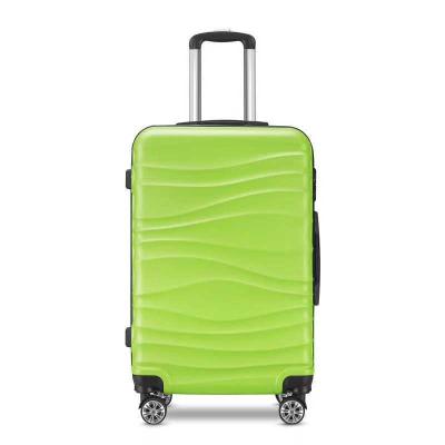 China Travel Luggage Cases Wavy Profile Travel Bags Luggage For Your Wonderful Vacation 4 Wheel Trolley Travel Hot Selling Suitcase for sale