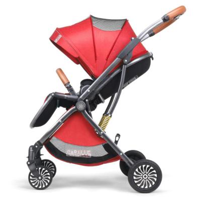 China Hot Sale Lightweight Aluminum Alloy Baby Stroller Baby Stroller Lightweight Easy Folding Pram 3 In 1 for sale