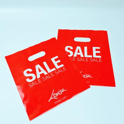 China Factory direct sale recyclable LDPE plastic shopping bags with logo die cut bag for sale