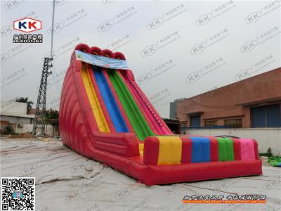 China Park Outdoor Inflatable Slide Fire-resistant 0.55 mm PVC Tarpaulin for sale