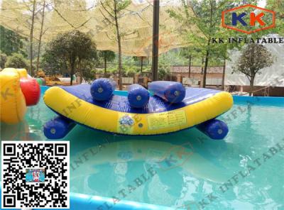 China Float Jumping Pool Inflatable Toys Triple Lines Water Seesaw Equipment for sale