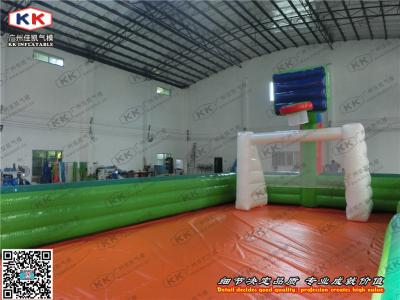 China Outdoor Indoor 0.6 mm PVC Inflatable Football Basketball Field Custom for sale