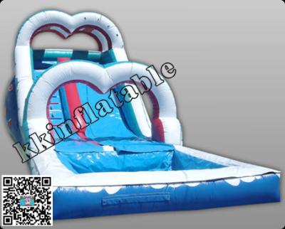 China Outdoor Waterproof Inflatable Water Slide For Kids , Bouncy Water Slide for sale