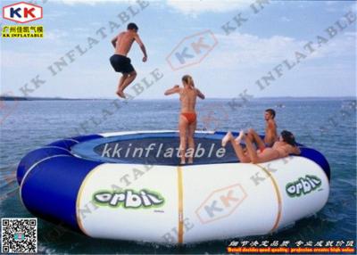 China Moonwalk Inflatable Water Game / Inflatable Jumping Bouncer For Sea for sale