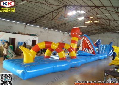 China Children Inflatable Water Game PVC Water Obstacle Course Custom for sale