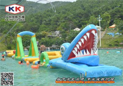 China Commercial Inflatable Water Parks 28m x 2m For Lake And Pool for sale