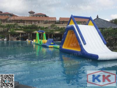 China White Corrosion Resistant Inflatable Water Parks For Scenic Spots for sale