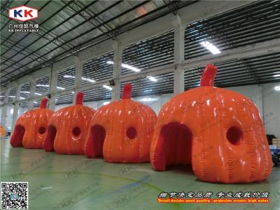 China Orange Nylon Airtight Inflatable Bubble Tent  For Events Double Stitching for sale