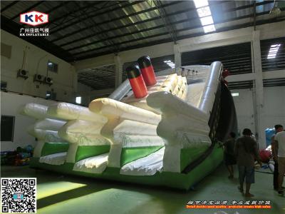 China Eco - Friendly Commercial Inflatable Dry Slide For Giant Sliding Games / Family Event for sale