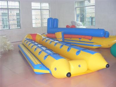 China Sea Inflatable Fly Fishing Pontoon Boats For Adult PVC Tarpaulin  Banana Boat for sale