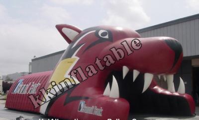 China Fire resistant Giant Mascot Inflatable Tunnel For Advertising for sale