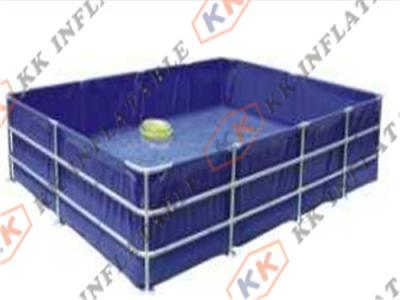 China 0.9mm OEM Small Metal Frame Pools For Family Yard , Blowing Up Inflatable Pools for sale