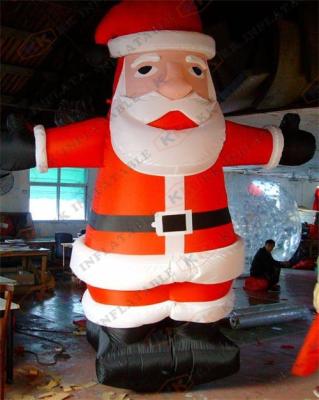 China Christmas Inflatable Model / PVC Or Nylon Inflatable Model Santa for sale