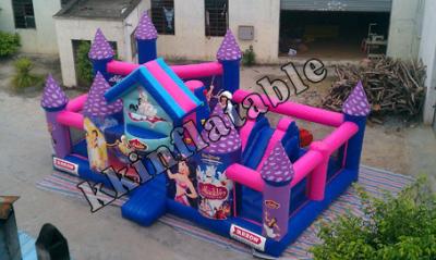 中国 KJB-G33 は子供のための美しい王女をカスタマイズします Castle Inflatable Bounce House、膨脹可能な警備員およびジャンパー 販売のため