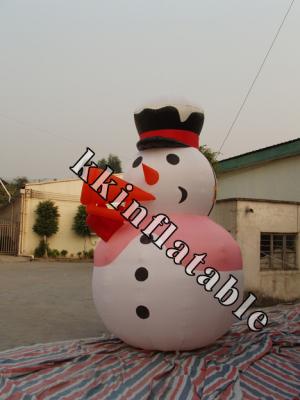 China Advertising And Displaying Christmas Inflatable Snowman with  PVC tarpaulin for sale