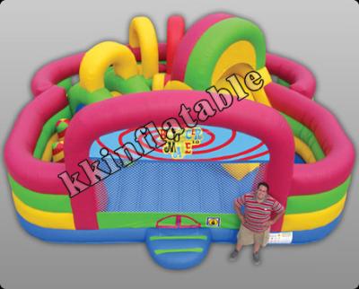 China Theme Park used Bouncing Inflatable Bouncer Rainbow Combo Kzh-g011 for Kids Fun Zone for sale