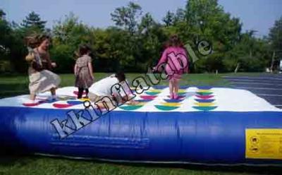 China Custom Size Inflatable Sports Games , Inflatable Jumping Bed For Kids for sale