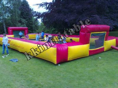 China Amusement park  Inflatable Sports Games Soccer Field For school training for sale