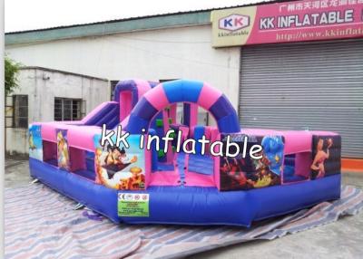 中国 inflatable Bouncer Trampoline/普及した跳躍の城ピンクの王女 販売のため