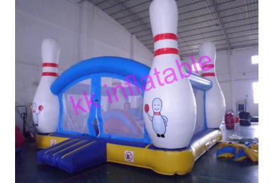 China Kids Fun Inflatable Bouncer Giant Tropical Bowling Ball Backyarkd For Playground for sale