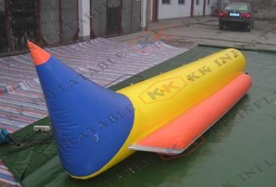 China High Strength PVC Inflatable Boat , Waterproof Flyfish Exciting Banana Boat for sale