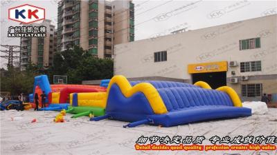 China Party Hire Inflatable Obstacle Courses Garden Challenge For Children for sale