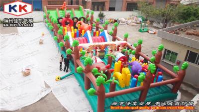 China Outdoor Kids Inflatable Obstacle Courses Entertainment  Popular for sale