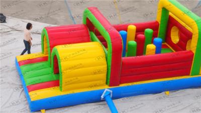 China Customized Bouncing Obstacle Equipment / Obstacle Bourse Bounce House for sale