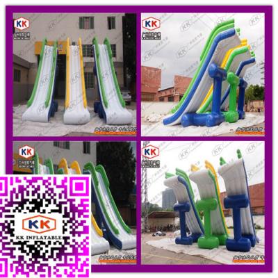 China Inflatable Yacht Slide Houseboat Slide Water Fun Item Inflatable Barge Slide for sale