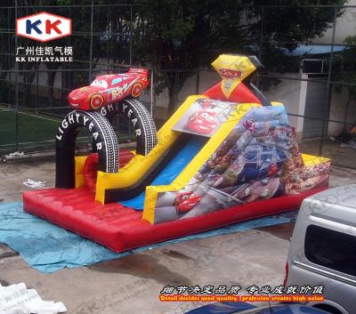 China 0.55mm Pvc Tarpaulin Inflatable Car Slide ,  Custom Inflatable Funny Slide for sale