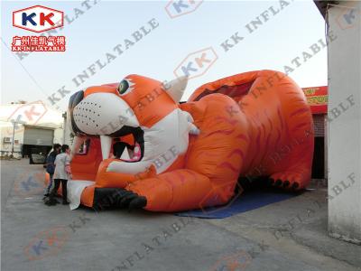 China 0.55mm Pvc Waterproof Commercial Inflatable Slides With Hand Painting for sale